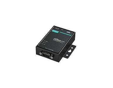 NPort 5130A - 1 port device server, 10/100M Ethernet, RS-422/485, DB9 male, 15KV ESD, 0.5KV serial surge, 12~48VDC, 0~60 degree by MOXA